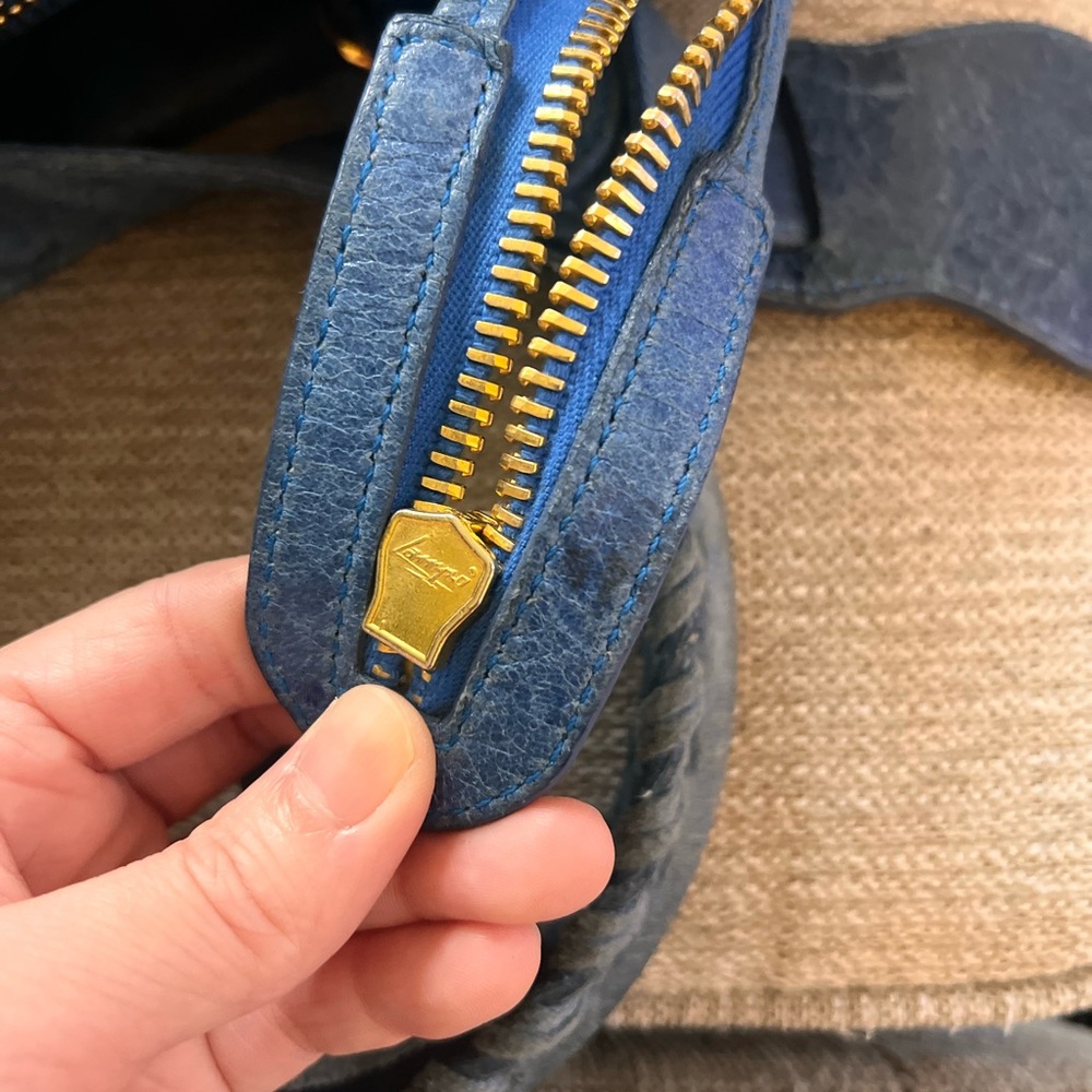 Balenciaga Vintage Le City Part Time Blue Leather Bag - Picture 7 of 15